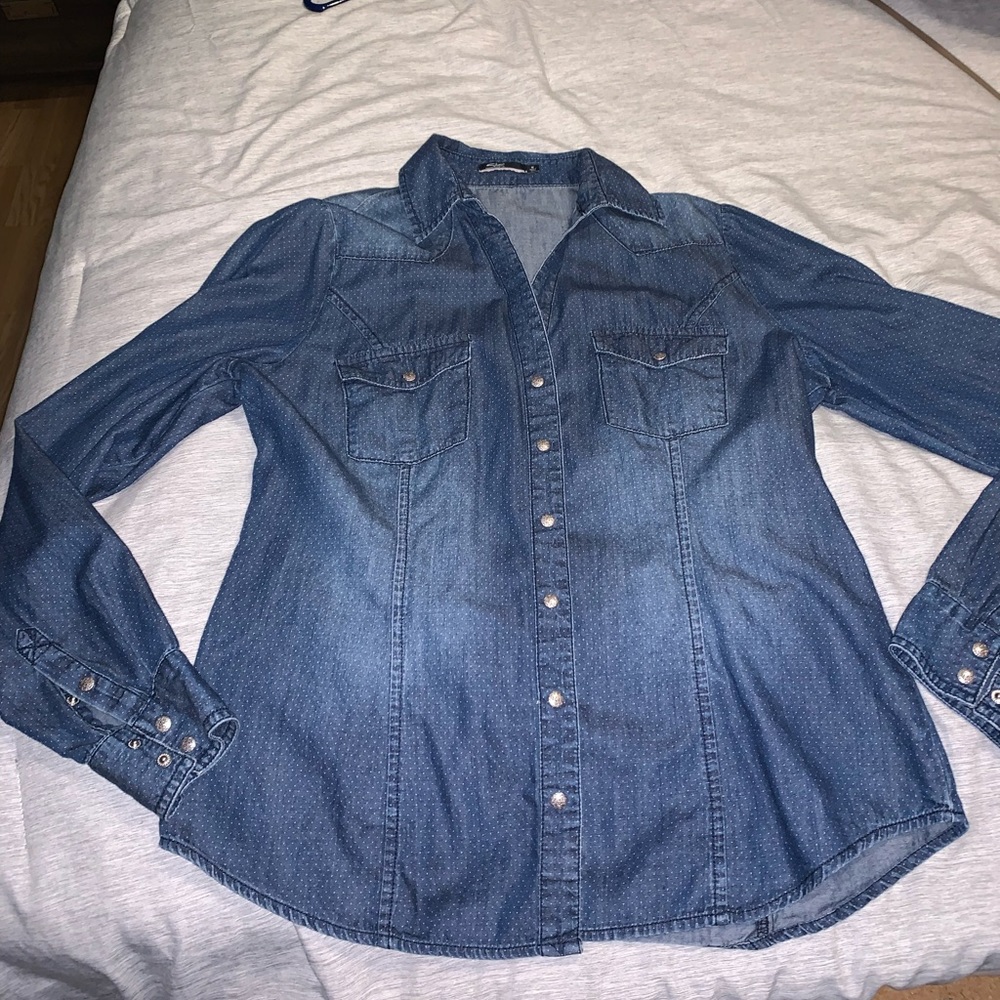 Silver Denim Shirt
